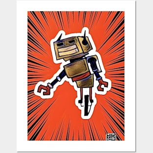 Roller Bot Posters and Art